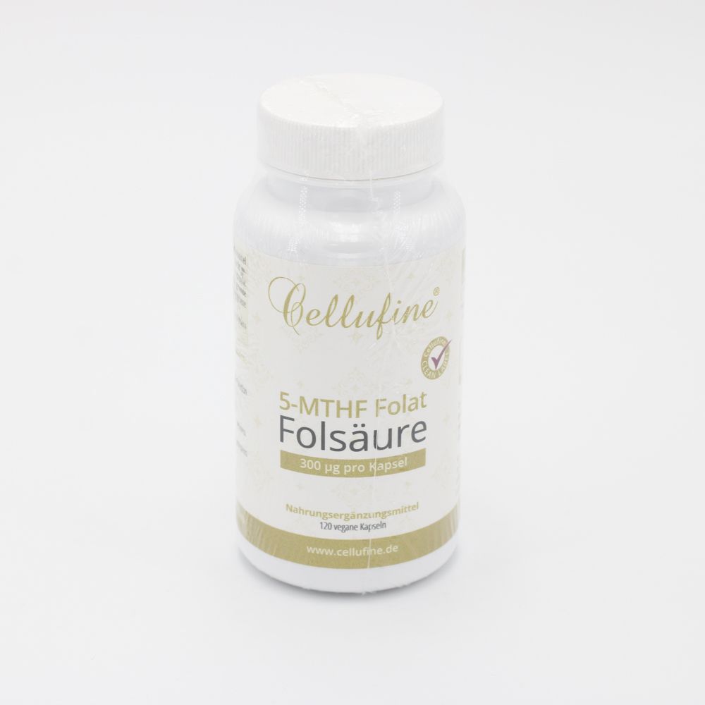 CELLUFINE Folsäure 5-MTHF Folat vegan Kapseln