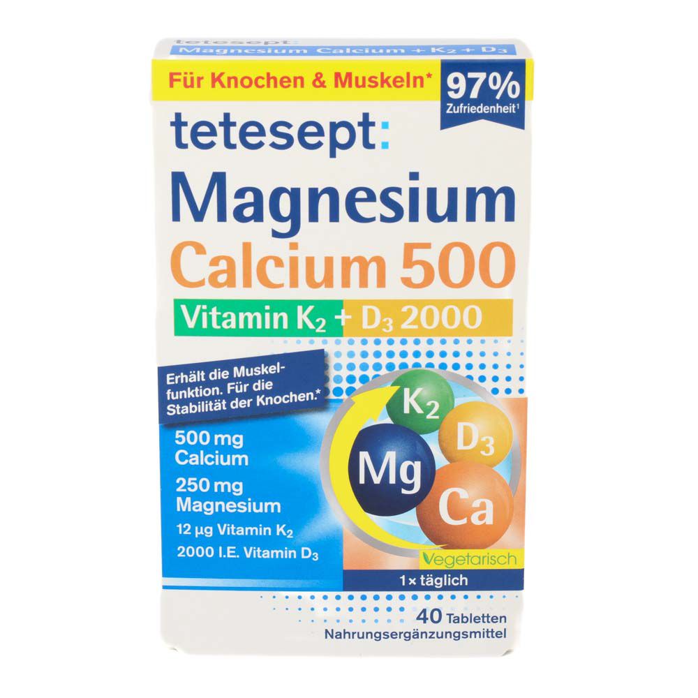 TETESEPT Magnesium Calcium 500 K2+D3 Tabletten