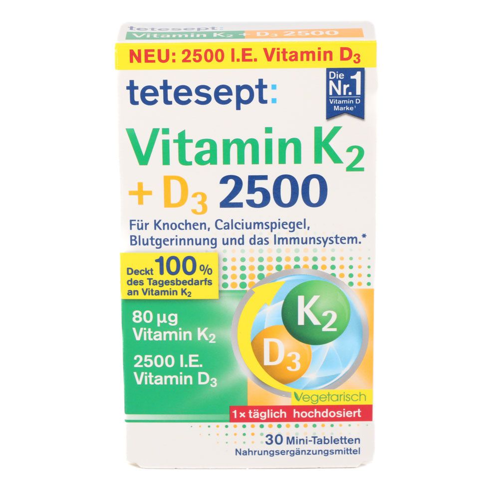 TETESEPT Vitamin K2+D3 2500 Tabletten
