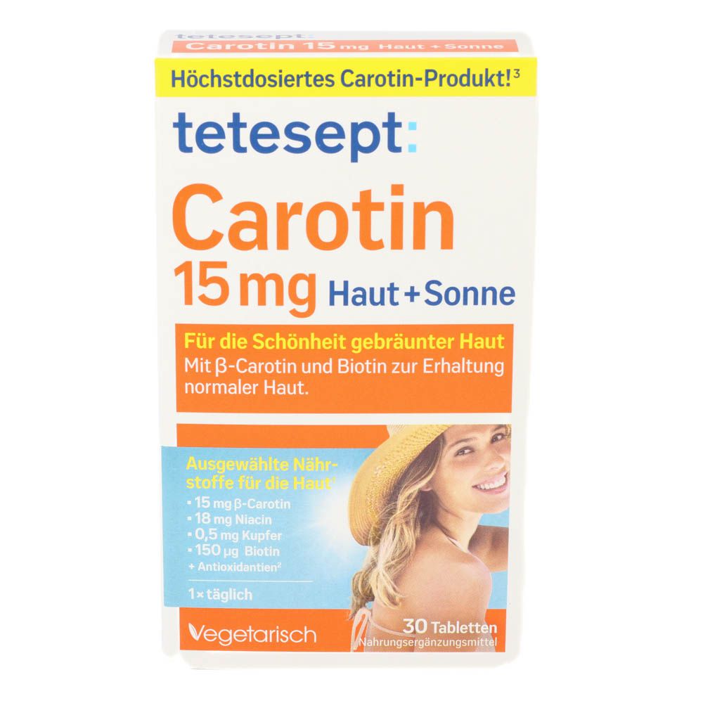 TETESEPT Carotin 15 mg Filmtabletten