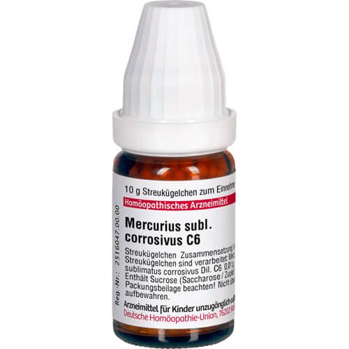 MERCURIUS SUBLIMATUS corrosivus C 6 Globuli